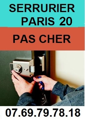 Serrurier pas cher Paris 20